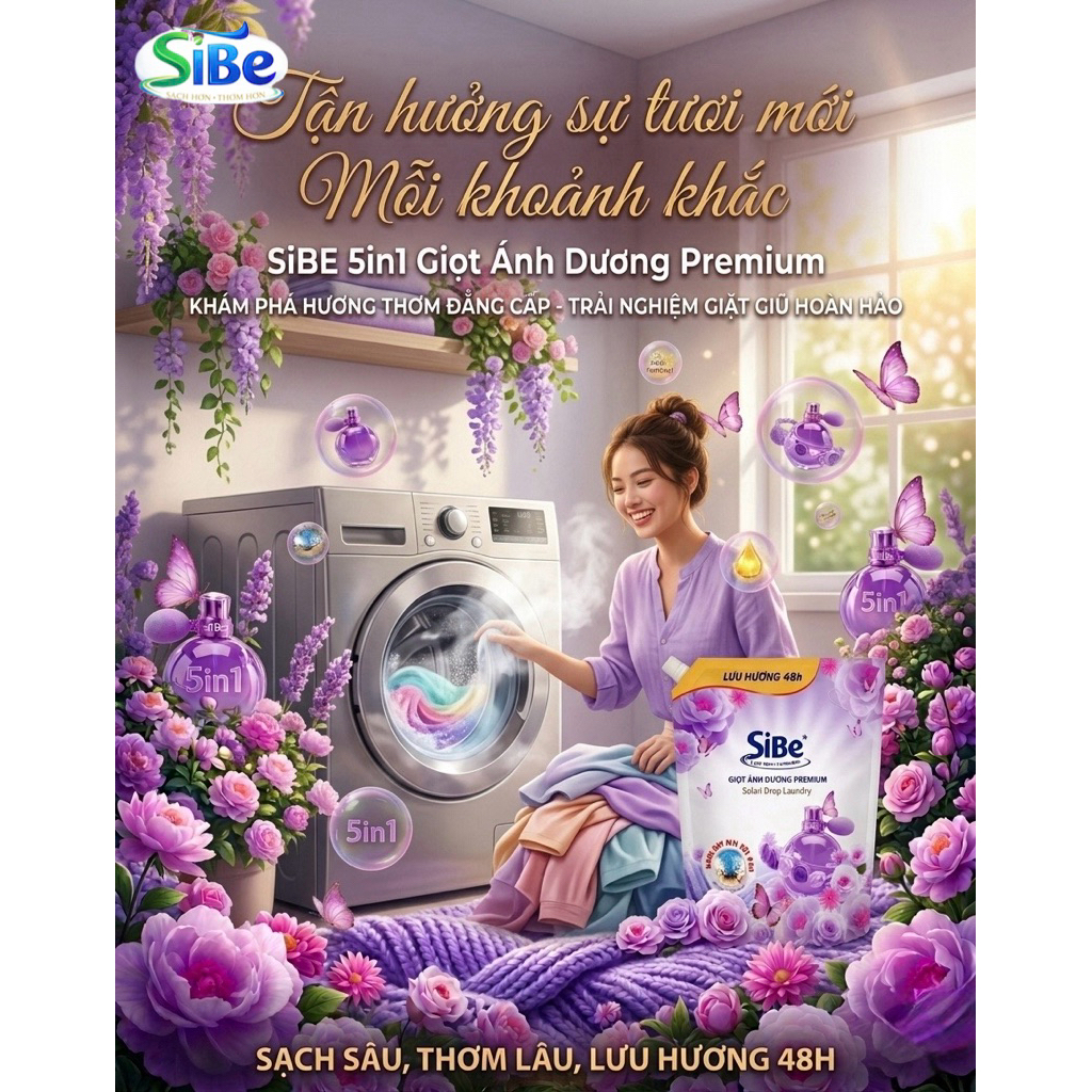 NƯỚC GIẶT XẢ SIBE 5in1