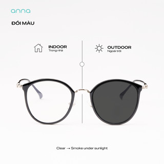 [BACK TO SCHOOL] Gọng kính mắt thời trang ANNA nam nữ dáng tròn chất liệu kim loại cao cấp 2053