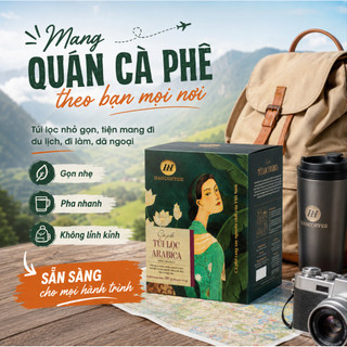 Cà Phê Pha Phin Túi Lọc Arabica Hancoffee Vị Đắng Êm Chua Nhẹ, Hậu Vị Ngọt Kéo Dài