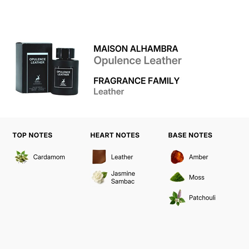 Nước hoa nam Maison Alhambra Opulence Leather 100ml EDP