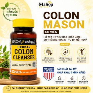 Viên uống hỗ trợ đại tràng Mason Natural Colon Herbal Cleanser 60 Viên