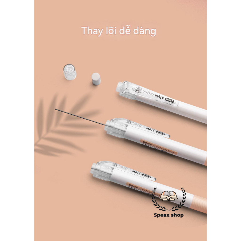Bút chì bấm Youpin 0.5/0.7mm – Bút chì tự động học sinh tiểu học Màu pastel thời trang Viết mượt, chống gãy ruột