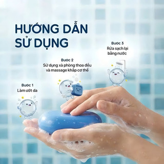 Xà phòng hoa Đậu Biếc Dok Anchian - Hỗ trợ sáng da, làm sạch sâu, mịn da & cấp ẩm 65g (Kèm lưới tạo bọt)