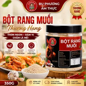 Bột Rang Muối Hộp 350G - Thương Hiệu Bu Phương Ẩm Thực - Dùng Cho Các Món Rang Muối.