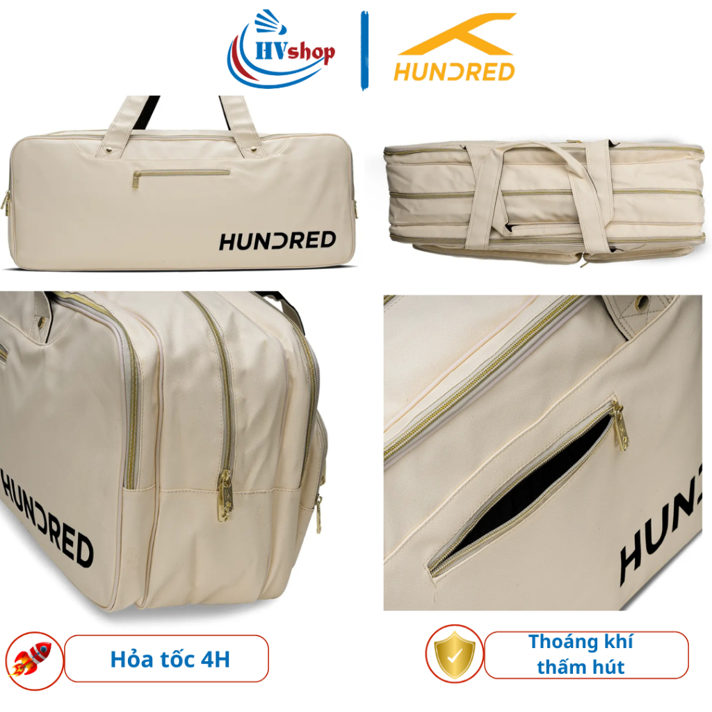 Túi vợt Hundred Utilitarian Kit chính hãng, 03 ngăn chính rộng, 03 ngăn phụ để phụ kiện - HVShop