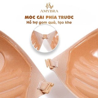 Áo Dán Ngực Cài Trước Có Dây Trong Sau Lưng, Miếng Dán Ngực Mút Dày AMYBRA D0127