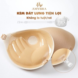 Áo Dán Ngực Cài Trước Mút Dày, Miếng Dán Nâng Ngực Su Mịn, Chắc Chắn AMYBRA D0127