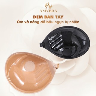 Áo Dán Ngực Cài Trước Có Dây Trong Sau Lưng, Miếng Dán Ngực Mút Dày AMYBRA D0127