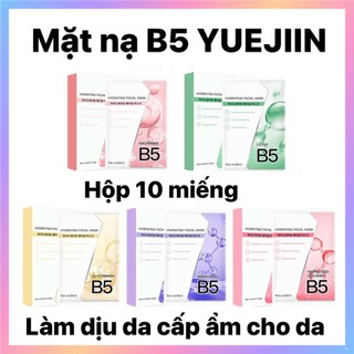 Hộp 10 Miếng Mặt Nạ B5 YUEJIIN Dưỡng Ẩm Làm Dịu Giúp Làm Sáng Da Bio Mask chính hãng Hàn Quốc 30g FACIAL MASK