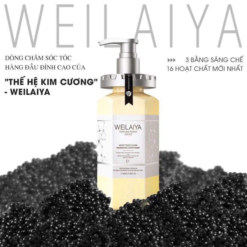 Cặp Gội Xả Cao Cấp Weilaiya Nấm Truffle Phục Hồi Tóc Hư Tổn - Ever Queen