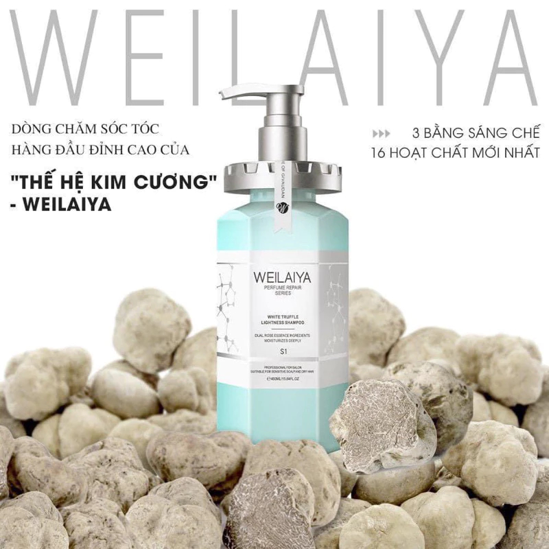 Cặp Gội Xả Cao Cấp Weilaiya Nấm Truffle Phục Hồi Tóc Hư Tổn - Ever Queen