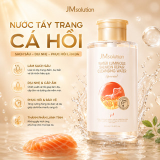 Nước Tẩy Trang Trứng Cá Hồi Cấp Ẩm JM Solution (500ml) MP1533 – Sạch Sâu Dịu Nhẹ, Nuôi Dưỡng Da Ẩm Mịn