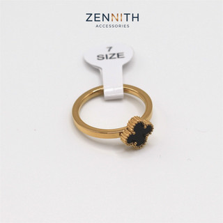Nhẫn cỏ 4 lá titan cao cấp bền màu Unisex Nam/Nữ ZENNITH ACCESSORIS ZNN19