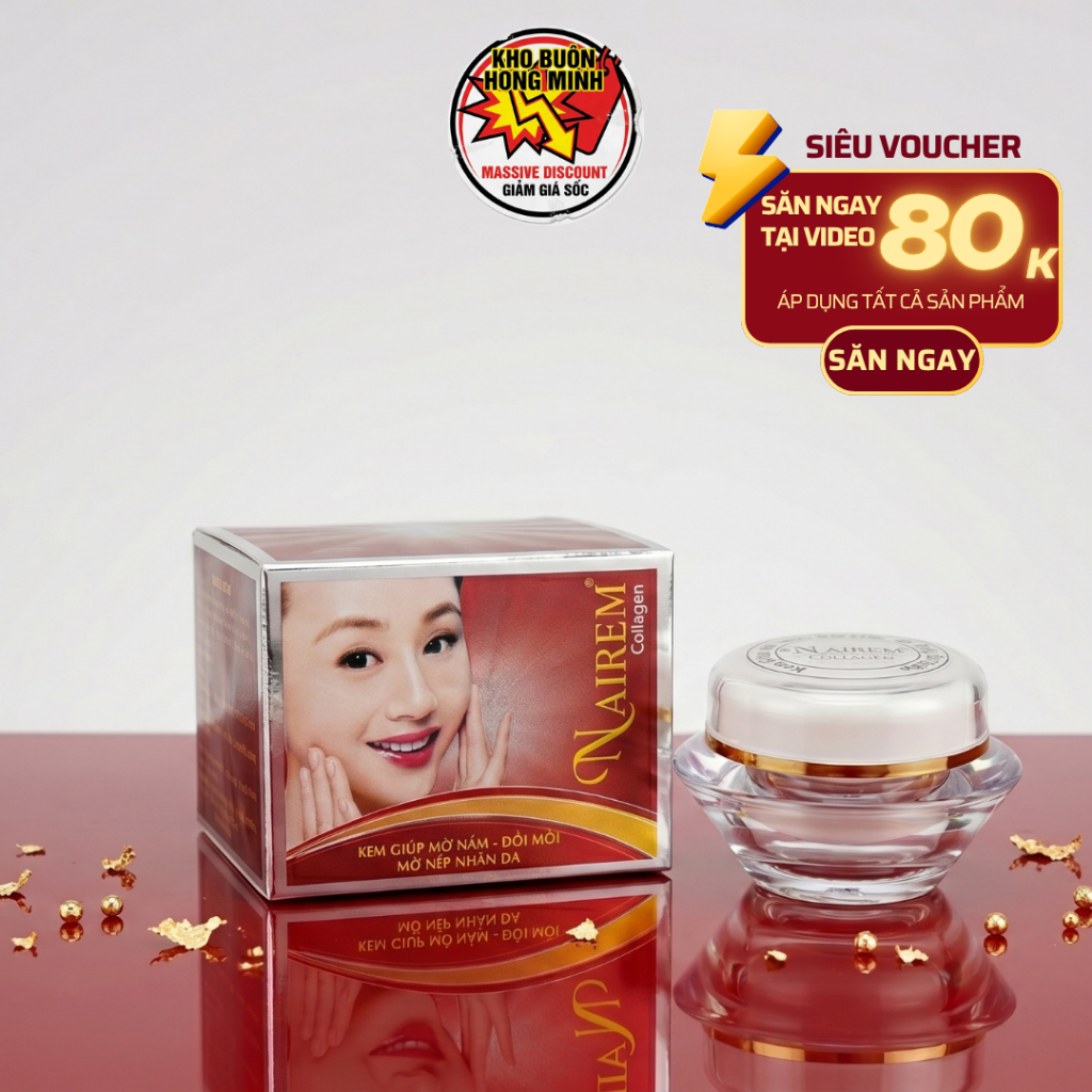 Kem Nairem Chính Hãng [Nâu] - Hỗ Trợ Mờ Nám Tàn Nhang, Cải Thiện Độ Đàn Hồi Da