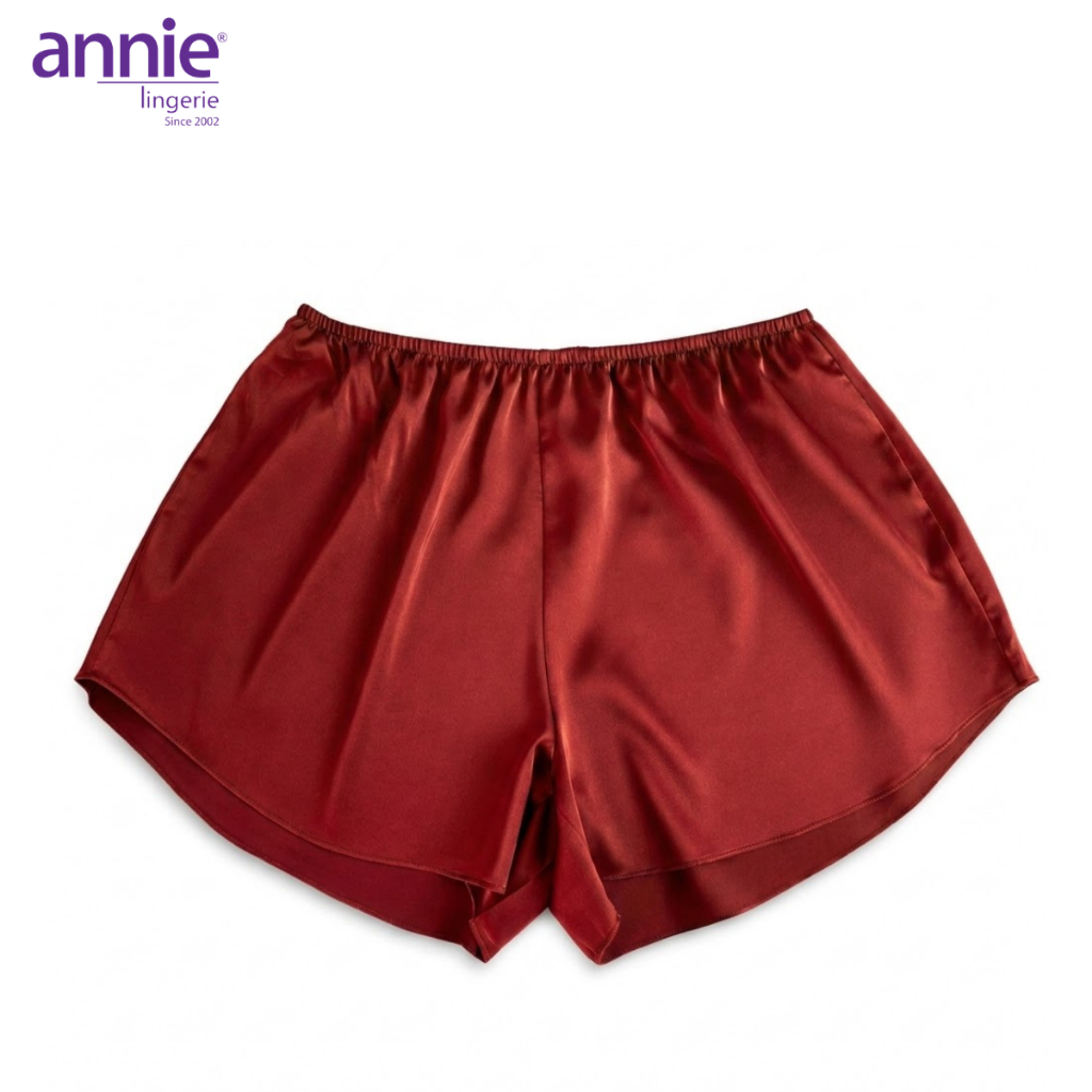 Quần Đùi Ngủ Lụa Satin QE 6048 annie Mềm Mịn, Thoáng Mát, Mặc Nhà Siêu Thoải Mái