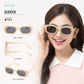 [SUMMER SALE] Kính râm thời trang ANNA dáng chư nhật tròng chống chói và tia UV 2203