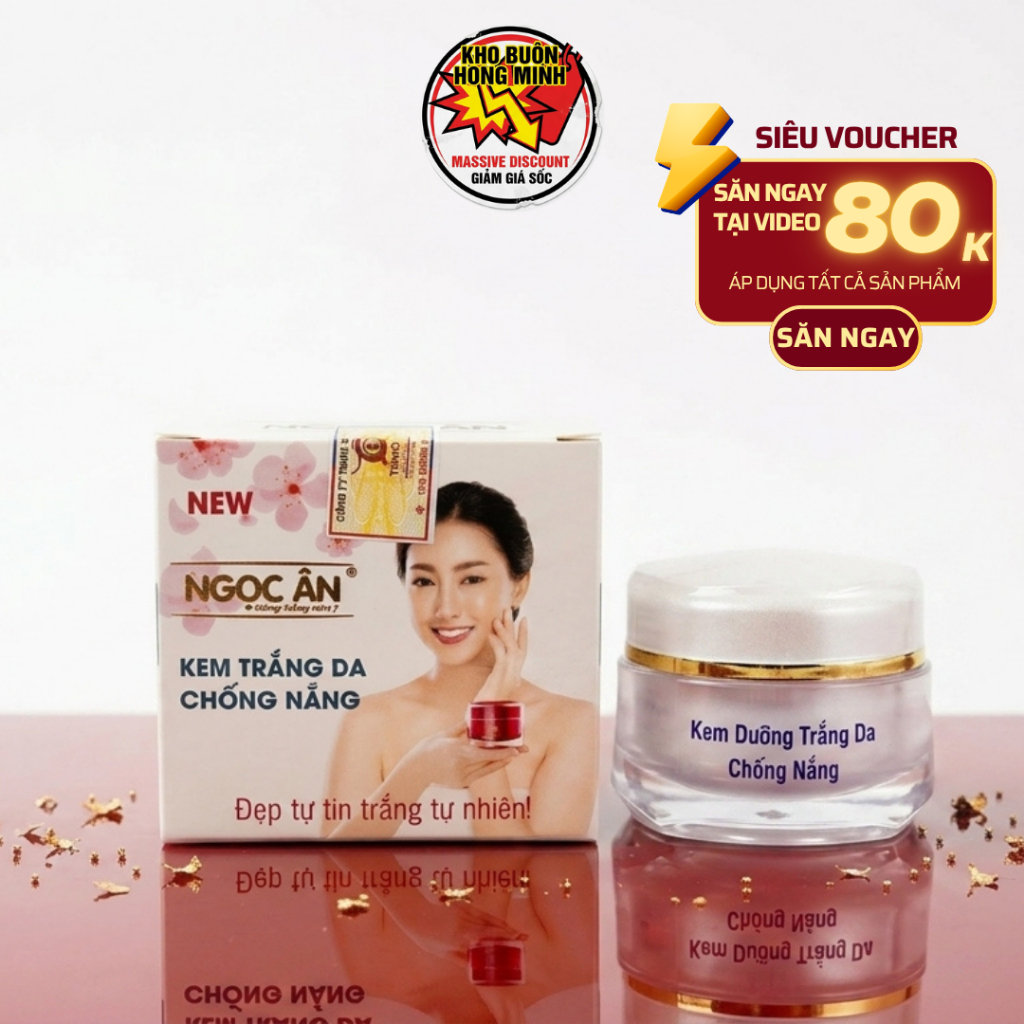 Kem Dưỡng Trắng Ngọc Ân, Chống Nắng, Bảo Vệ Da- Kem Ngọc Trai Collagen Sáng Da 10g