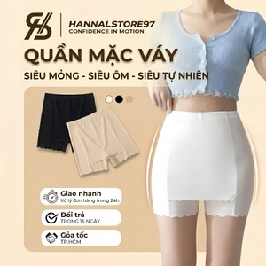 Quần Mặc Trong Váy Cho Nữ Quần Bảo Hộ Nữ Chống Lộ Tàng Hình Lụa Băng Không Viền Cao Cấp - Hannal Store 97 - MV01