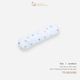 M&B (17x40cm) Gối ôm cotton in hình cho bé sơ sinh chất 100% mềm mại, thấm hút tốt, êm dịu bảo vệ đầu bé khi nằm