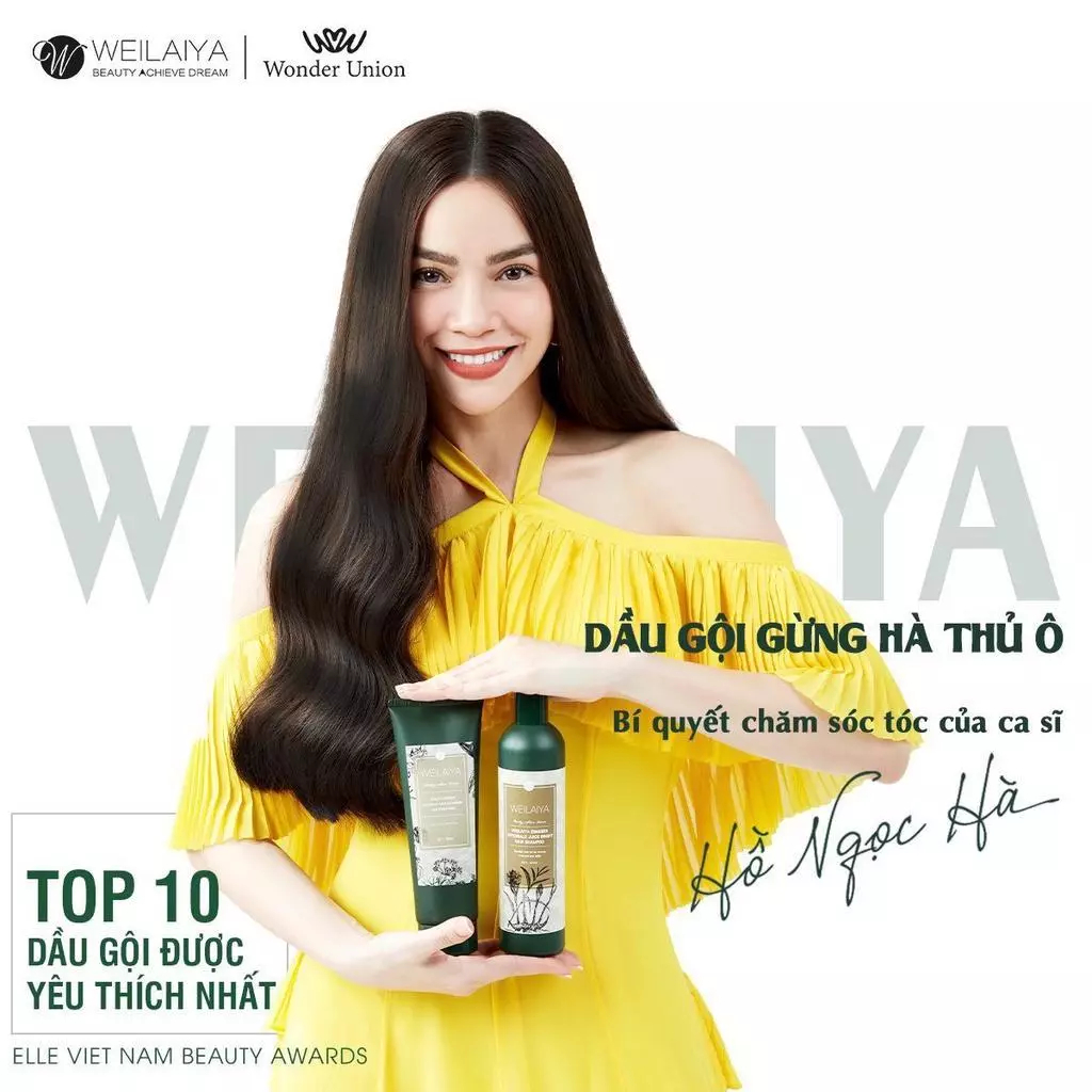 Bộ Gội Xả Gừng Hà Thủ Ô Weilaiya Giảm Rụng, Ngăn Gàu Kích Mọc Tóc - Ever Queen