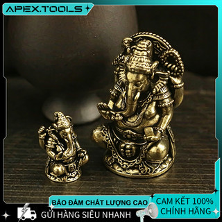 Tượng Ganesha Mini Đồng Vintage - Trang Trí Nhà Văn Phòng Quà Tặng May Mắn