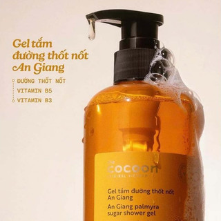 [TẶNG TTBC THỐT NỐT] Gel Tắm Đường Thốt Nốt An Giang Làm Sạch Cơ Thể Cocoon 500ml