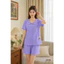 ST9396 Bộ pijama nữ cotton compact áo cộc quần sooc