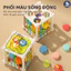 Đồ Chơi Hộp Đan Dây Thả Hoa Quả Montessori GutyKids Đồ Chơi Giáo Dục Sớm, Rèn Luyện Cầm Nắm, Nhận Biết Màu Sắc