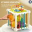Đồ Chơi Hộp Đan Dây Thả Hoa Quả Montessori GutyKids Đồ Chơi Giáo Dục Sớm, Rèn Luyện Cầm Nắm, Nhận Biết Màu Sắc