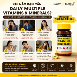 Viên vitamin tổng hợp Mason Natural Daily Multiple Vitamins With Minerals 60 viên