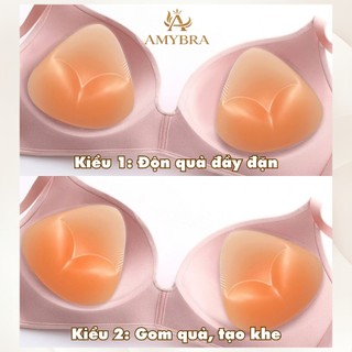 Miếng độn áo ngực không keo nâng vòng 1 , Mút độn ngực phù hợp với nhiều loại áo AMYBRA D352