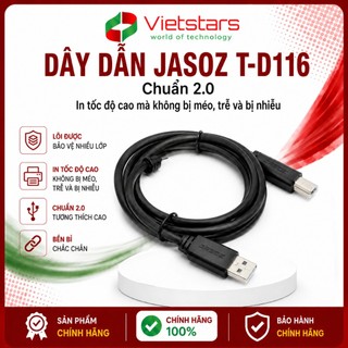 Dây dẫn JASOZ T-D116 chuẩn 2.0, lõi được bảo vệ nhiều lớp 1,5m