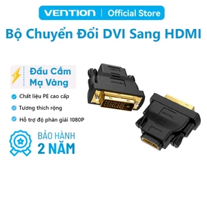 Bộ Chuyển Đổi DVI 24+1 / 24+5 Sang HDMI Vention Mạ Vàng Hỗ Trợ Full HD 1080P Cho PC Máy Chiếu PS3