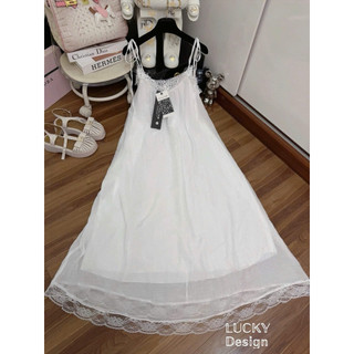 [ẢNH THẬT] VÁY MAXI TƠ 2S REN NGỰC VMT2RN