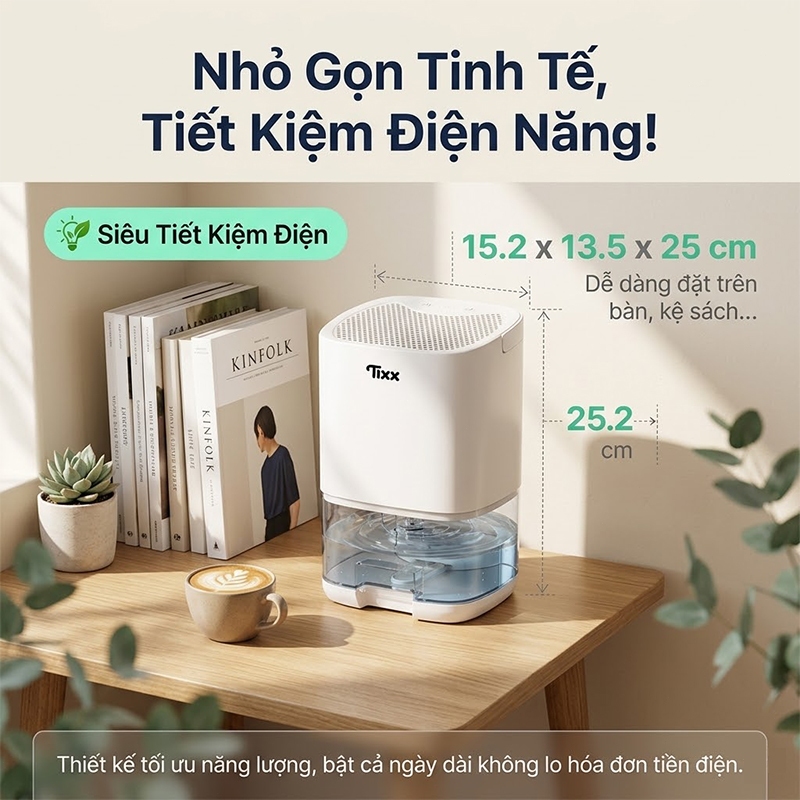 TIXX máy hút ẩm gia đình 1L 36W Máy Hút Ẩm Mini máy hút ẩm máy hút ẩm không khí