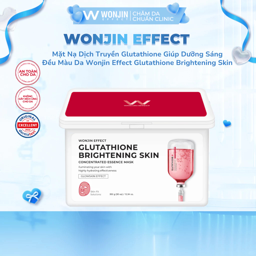 HÀNG CÔNG TY Hộp 30 Miếng Mặt Nạ Wonjin Effect Dưỡng Ẩm, Hỗ Trợ Phục Hồi Và Trẻ Hóa Làn Da - Ever Queen
