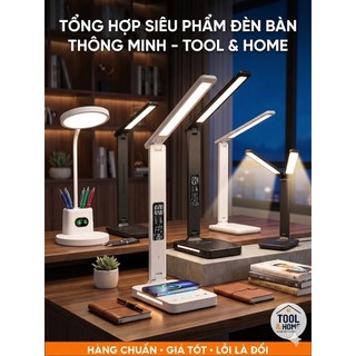 [Tặng hộp Lego/Bút màu] Đèn Bàn Học Chống Cận Thị Thông Minh TOOL & HOME Đèn Làm Việc Cảm Ứng Có Tích Điện Sạc Không Dây