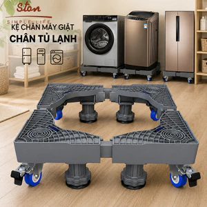 STON Kệ Máy Giặt Kệ Tủ Lạnh Đa Năng Có Bánh Xe, Chân Đế Máy Giặt Chống Rung Chống Trơn Trượt, Chịu Lực Cao