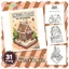 Bộ tranh tô màu cho bé với 31 trang chủ đề HYGGE PLACE COZY21 với phong cách tranh Kawaii dễ thương