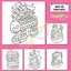 Bộ tranh tô màu cho bé với 31 trang chủ đề HYGGE PLACE COZY21 với phong cách tranh Kawaii dễ thương