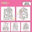 Bộ tranh tô màu cho bé với 31 trang chủ đề HYGGE PLACE COZY21 với phong cách tranh Kawaii dễ thương