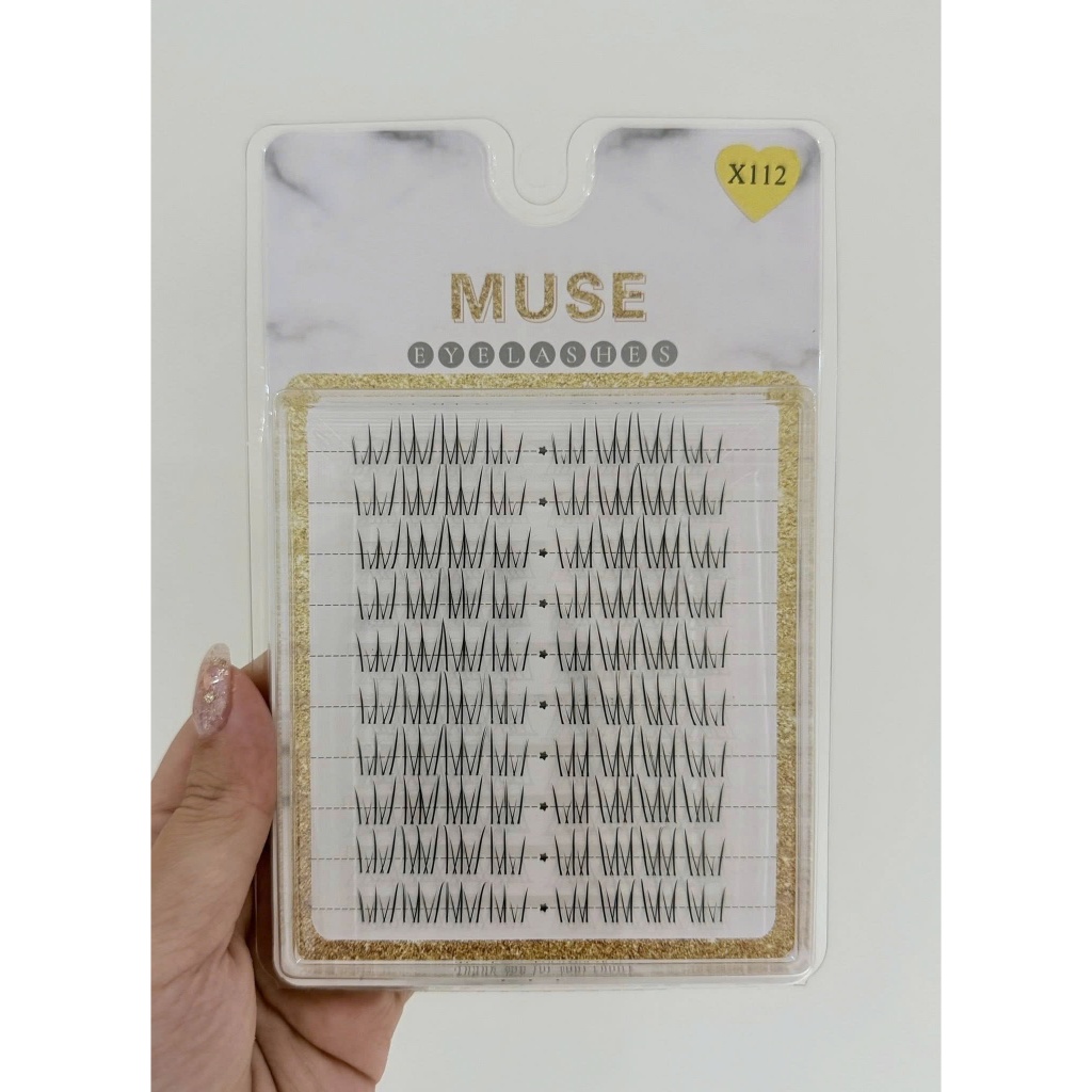 X112- MI GIẢ MUSE-MI GIẢ MUSE X112-lông mi giả tách sợi tự nhiên-LeeVelvetLashes
