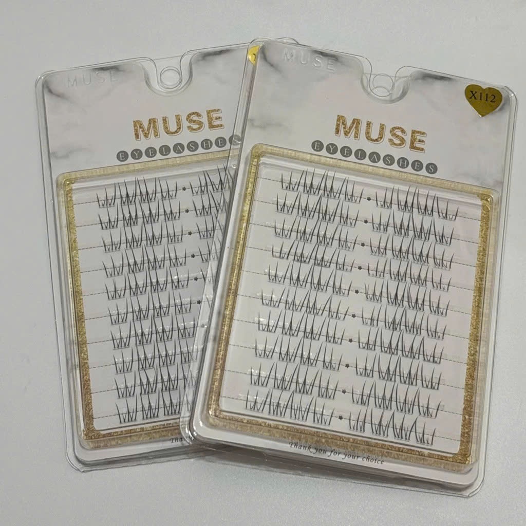 X112- MI GIẢ MUSE-MI GIẢ MUSE X112-lông mi giả tách sợi tự nhiên-LeeVelvetLashes