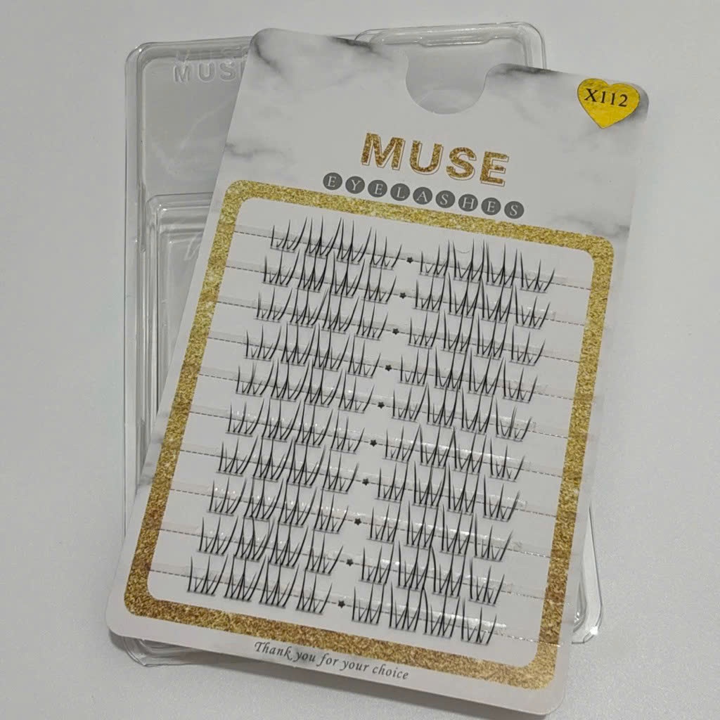 X112- MI GIẢ MUSE-MI GIẢ MUSE X112-lông mi giả tách sợi tự nhiên-LeeVelvetLashes