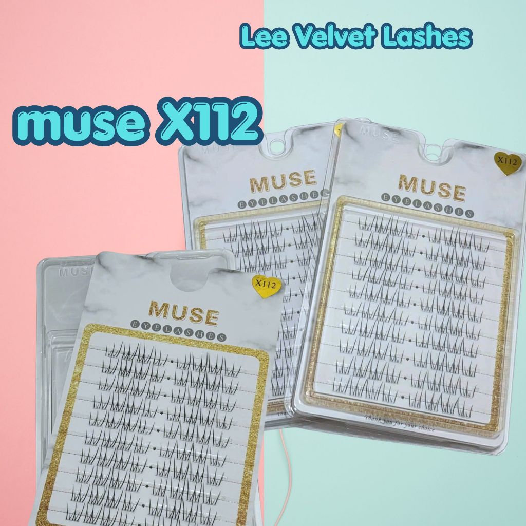 X112- MI GIẢ MUSE-MI GIẢ MUSE X112-lông mi giả tách sợi tự nhiên-LeeVelvetLashes