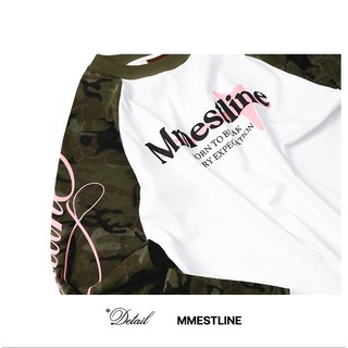 Áo Raglan Longsleeve MMESTLINE "DUSTLINE"  Form Boxy in lụa nổi chất vải Cotton Premium 2 chiều