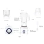 MÁY XAY SINH TỐ 3 CỐI SUNHOUSE SHD5582W Xay Đa Năng An Toàn Độ Bền Cao BH 12 Tháng