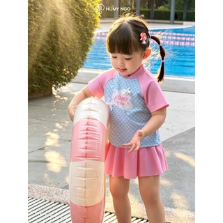 HOẢ TỐC - Set đồ bơi bé gái tiên cá HUMY NGO, Váy bơi chống nắng cho bé chất liệu thun lạnh chống nắng bé 9-35kg [216]