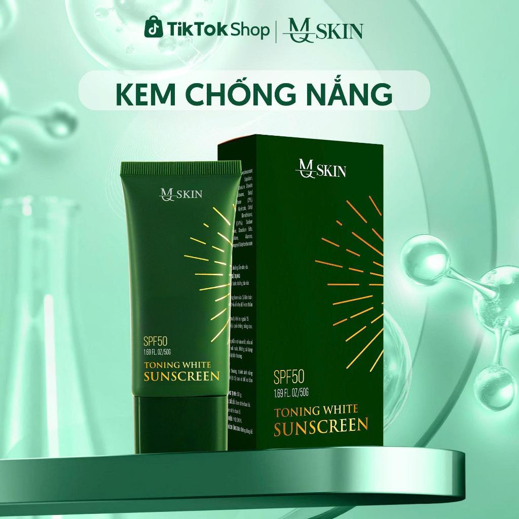 [MQSKIN] Kem Chống Nắng Toning White Sunscreen Nâng Tone Cao Cấp - Hỗ Trợ Bảo Vệ Da Khỏi Tác Hại Của Ánh Nắng Mặt Trời