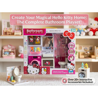 Bộ Đồ Chơi Nhà Tắm HELLO KITTY Siêu Dễ Thương Phiên Bản Đầy Đủ Phụ Kiện